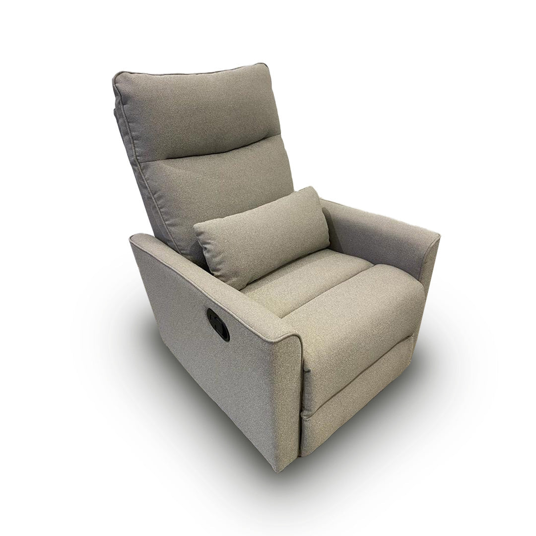 York Reclining Rocking Chair Ash Grey