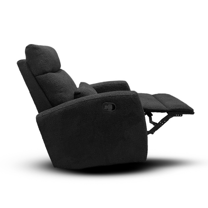 Iris Reclining Rocking Chair Charcoal Bouclé